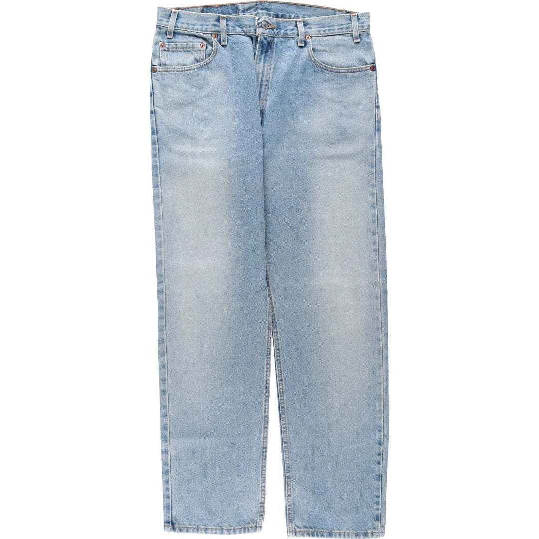 00'S Levi's 505 REGULAR FIT STRAIGHT LEG tapered denim pants made in USA, men's w36 equivalent cotton blue type Vintage Second Hand
