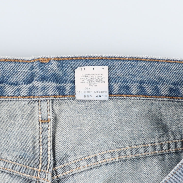 00'S Levi's 505 REGULAR FIT STRAIGHT LEG tapered denim pants made in USA, men's w36 equivalent cotton blue type Vintage Second Hand