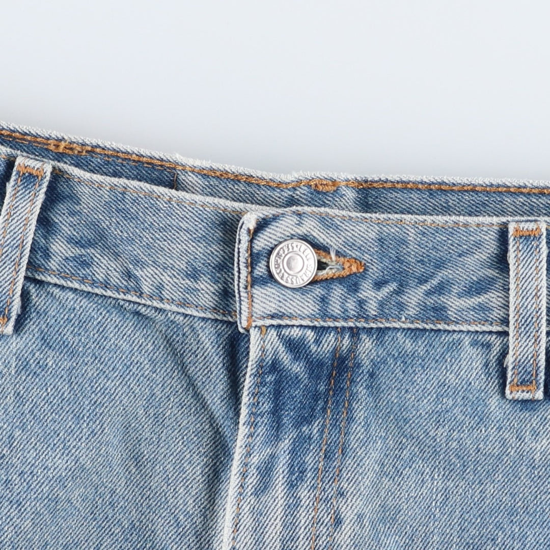 00'S Levi's 505 REGULAR FIT STRAIGHT LEG tapered denim pants made in USA, men's w36 equivalent cotton blue type Vintage Second Hand