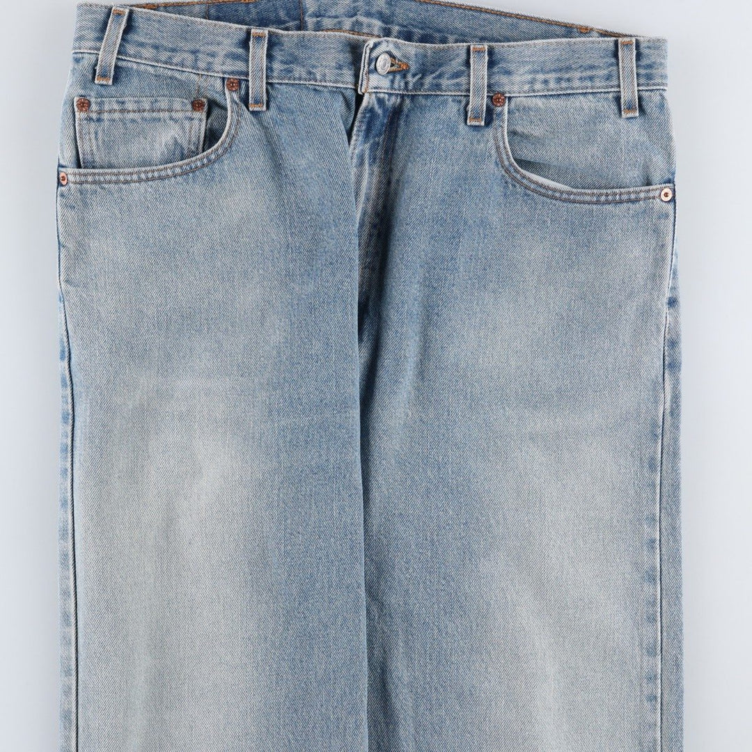 00'S Levi's 505 REGULAR FIT STRAIGHT LEG tapered denim pants made in USA, men's w36 equivalent cotton blue type Vintage Second Hand