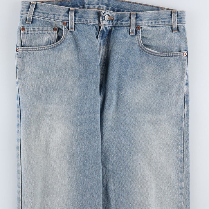 00'S Levi's 505 REGULAR FIT STRAIGHT LEG tapered denim pants made in USA, men's w36 equivalent cotton blue type Vintage Second Hand