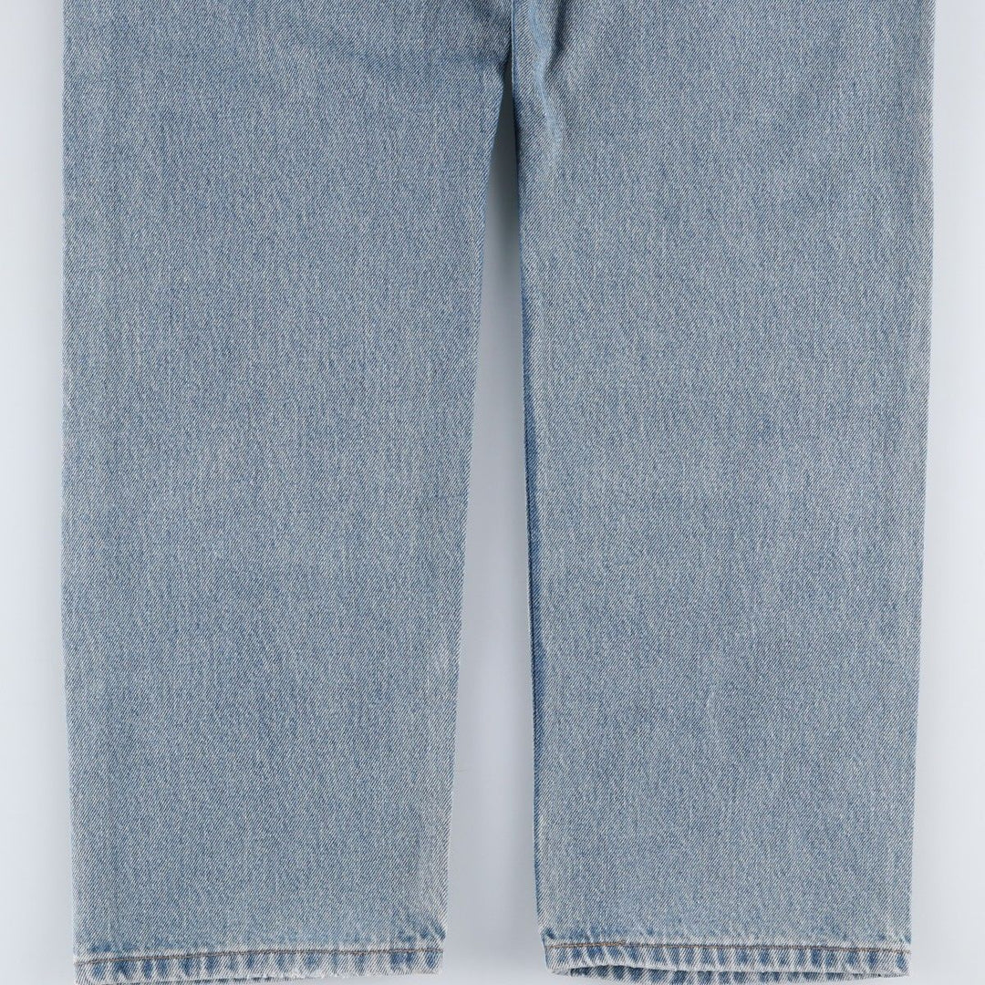 00'S Levi's 505 REGULAR FIT STRAIGHT LEG tapered denim pants made in USA, men's w36 equivalent cotton blue type Vintage Second Hand