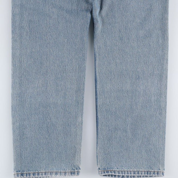 00'S Levi's 505 REGULAR FIT STRAIGHT LEG tapered denim pants made in USA, men's w36 equivalent cotton blue type Vintage Second Hand