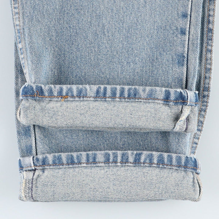 00'S Levi's 505 REGULAR FIT STRAIGHT LEG tapered denim pants made in USA, men's w36 equivalent cotton blue type Vintage Second Hand