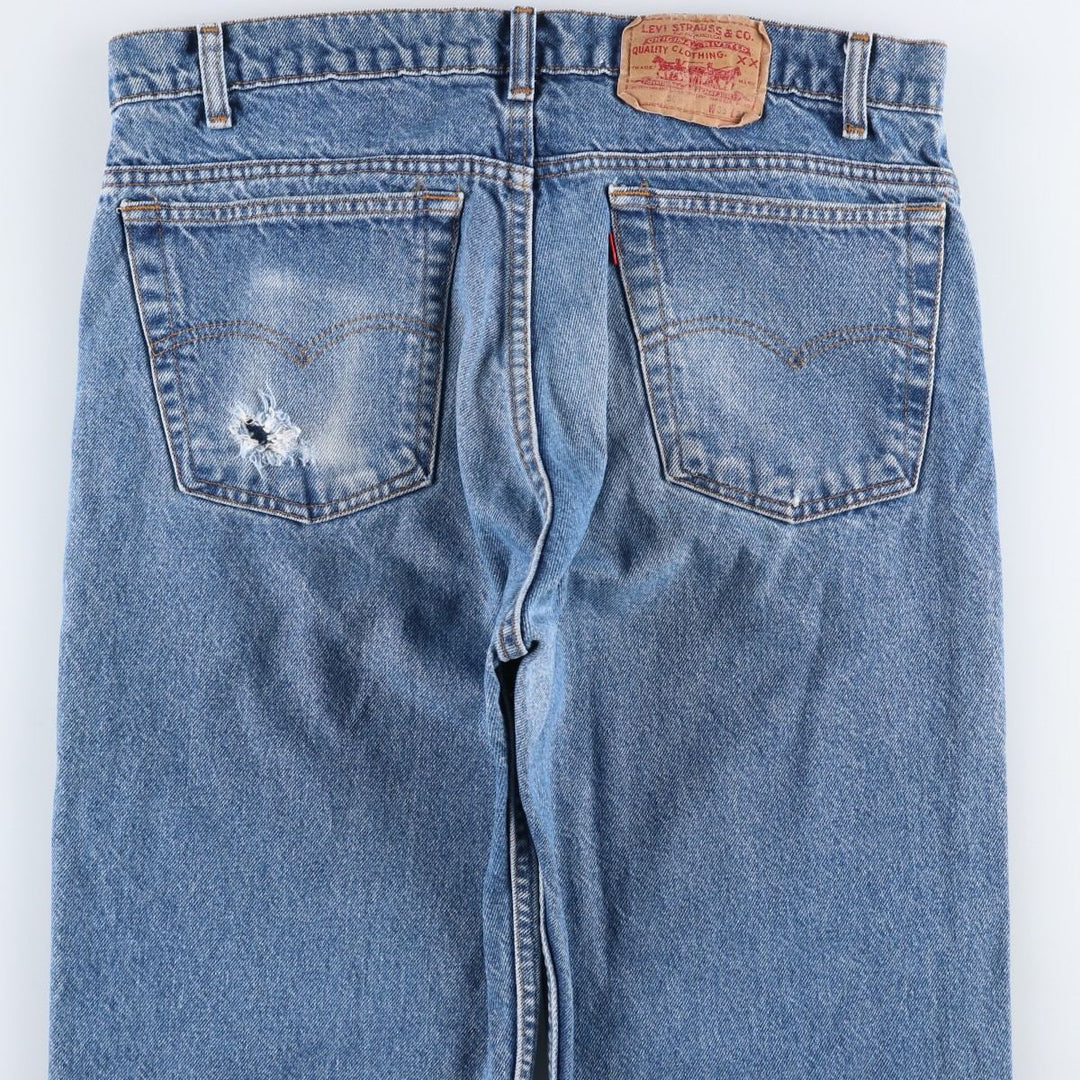 ~1990'S Levi's 505-0216 Tapered Denim Pants, Made in USA, Men's W35 (approx.), Vintage cotton blue type Vintage Second Hand