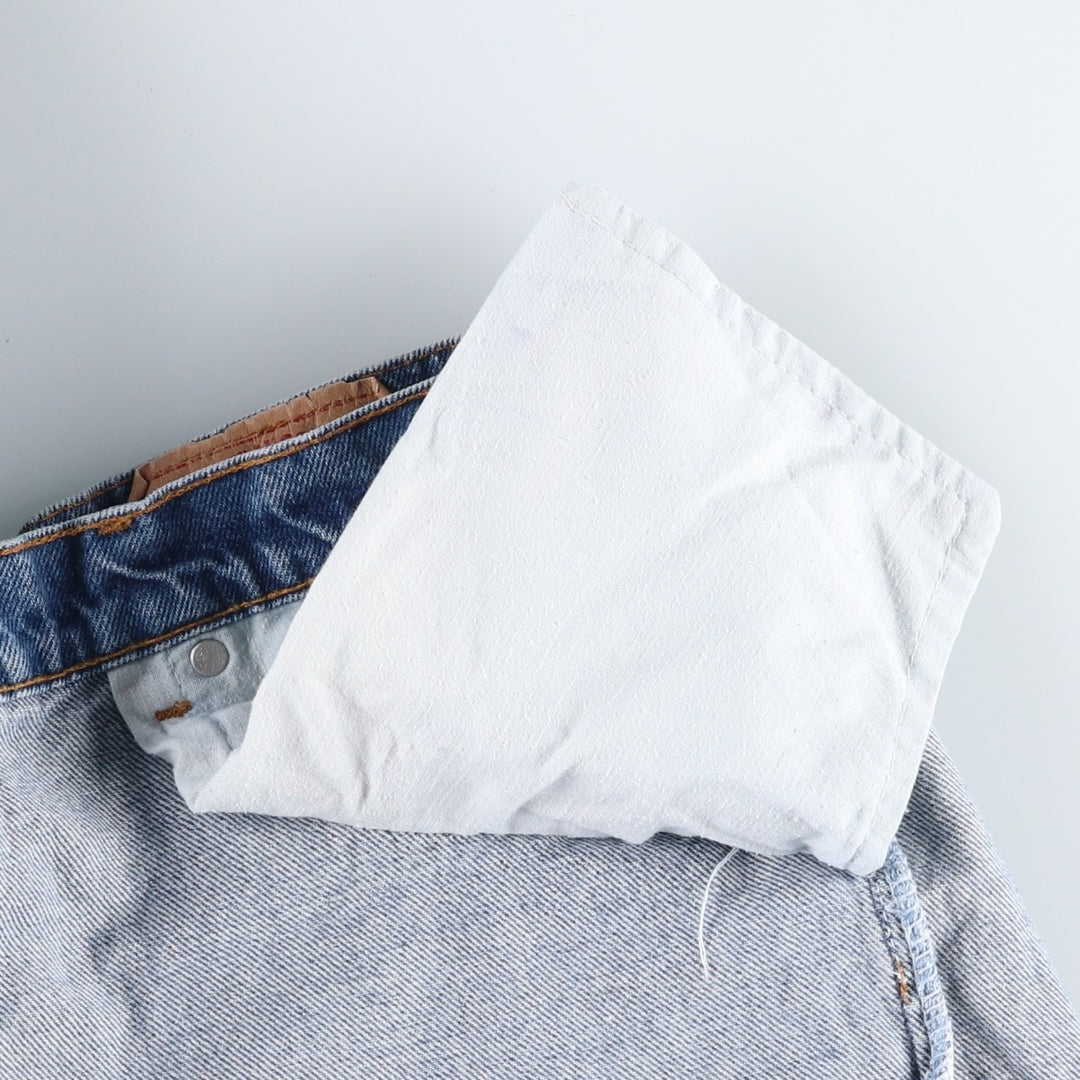 ~1990'S Levi's 505-0216 Tapered Denim Pants, Made in USA, Men's W35 (approx.), Vintage cotton blue type Vintage Second Hand