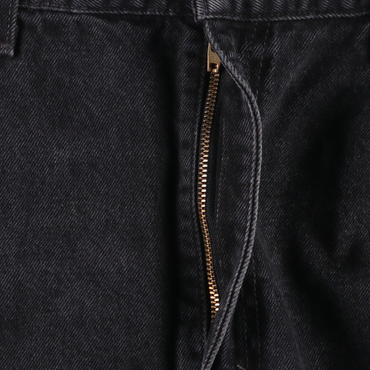 90'S Levi's 505 Regular Fit Straight Leg Tapered Denim Pants, Black Denim, Men's, Size 36, Vintage cotton black type Vintage Second Hand
