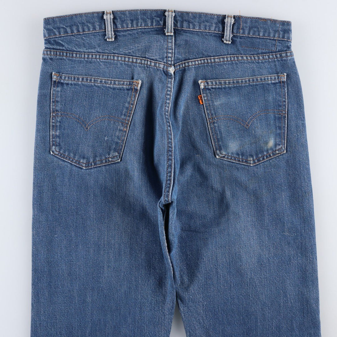1980'S Levi's 20505-0217 Orange Tab Tapered Denim Pants, Men's Size W37 (approx.), Vintage unclear blue type Vintage Second Hand