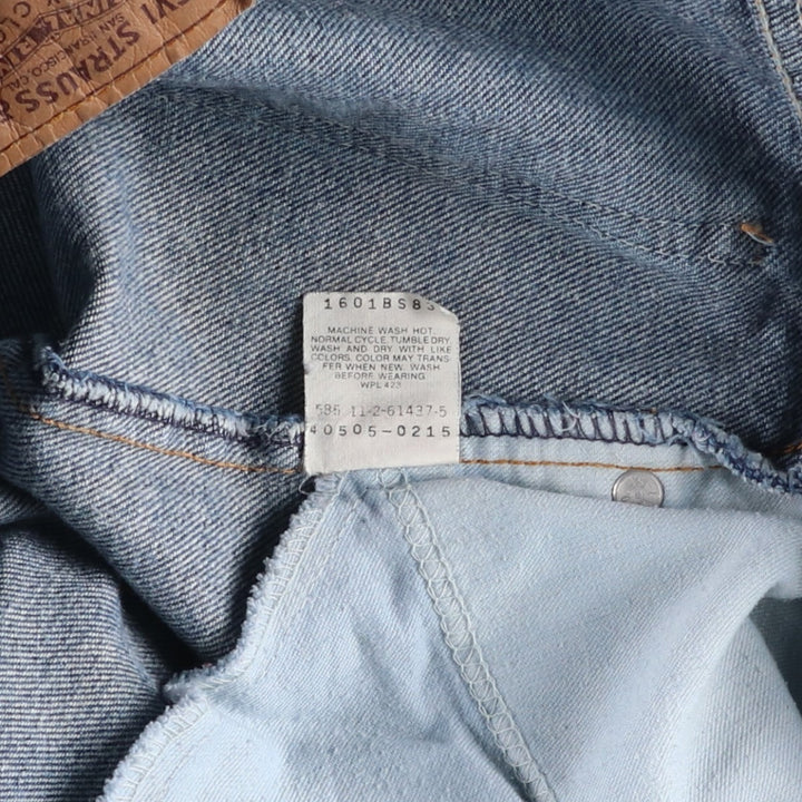 1990'S Levi's 40505-0215 Orange Tab Tapered Denim Pants, Made in USA, Men's W38 (approx.), Vintage cotton blue type Vintage Second Hand