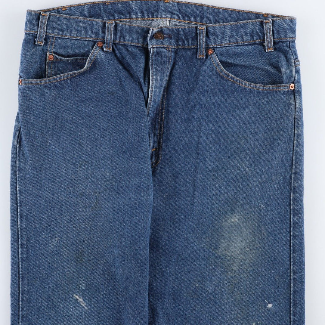 1990'S Levi's 40505-0215 Orange Tab Tapered Denim Pants, Made in USA, Men's W38 (approx.), Vintage cotton blue type Vintage Second Hand
