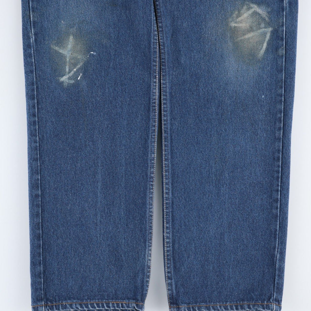 1990'S Levi's 40505-0215 Orange Tab Tapered Denim Pants, Made in USA, Men's W38 (approx.), Vintage cotton blue type Vintage Second Hand