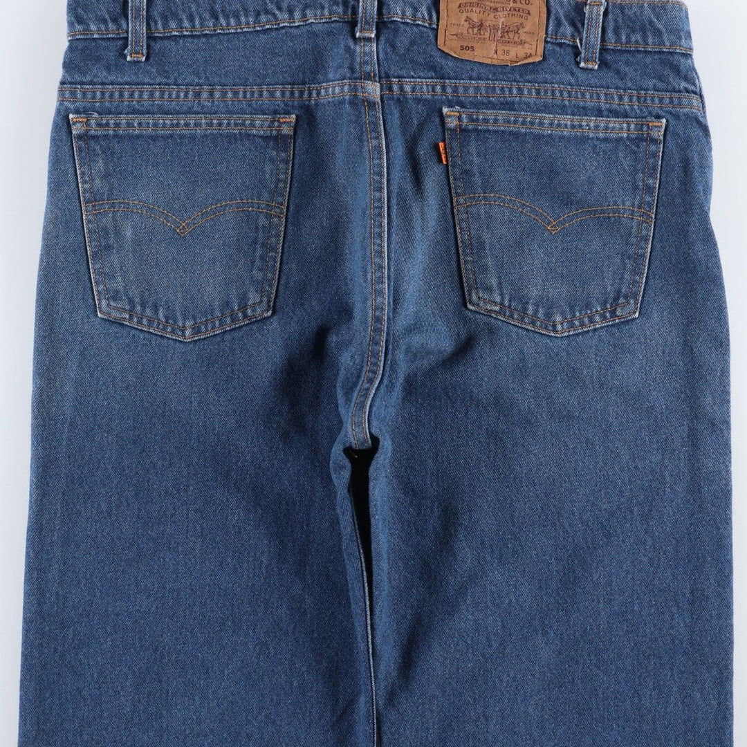 1990'S Levi's 40505-0215 Orange Tab Tapered Denim Pants, Made in USA, Men's W38 (approx.), Vintage cotton blue type Vintage Second Hand