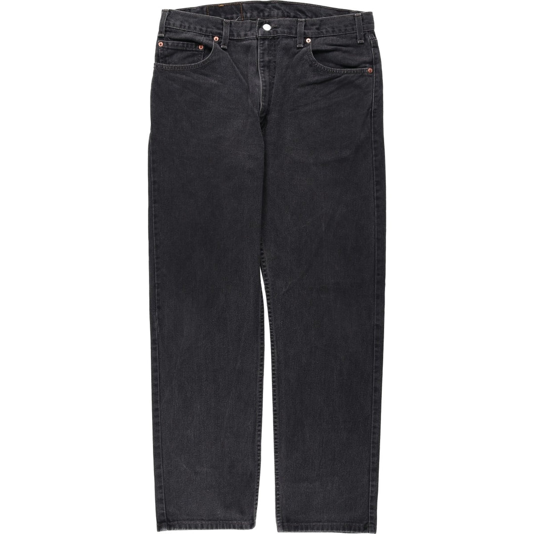 2000'S Levi's 505 Regular Fit Straight Leg Black Denim Tapered Denim Pants, Made in Canada, Men's Size 36 cotton black type Vintage Second Hand