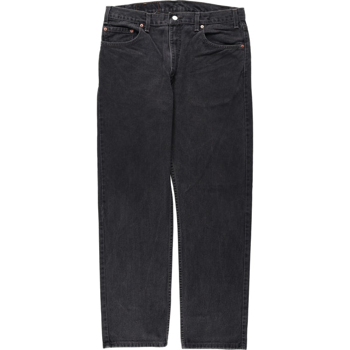 2000'S Levi's 505 Regular Fit Straight Leg Black Denim Tapered Denim Pants, Made in Canada, Men's Size 36 cotton black type Vintage Second Hand