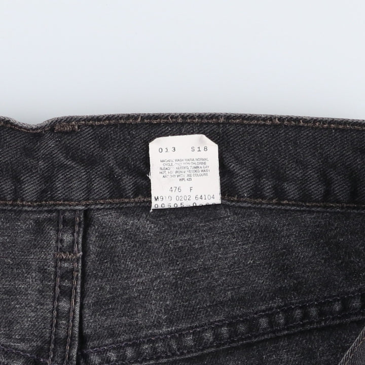 2000'S Levi's 505 Regular Fit Straight Leg Black Denim Tapered Denim Pants, Made in Canada, Men's Size 36 cotton black type Vintage Second Hand