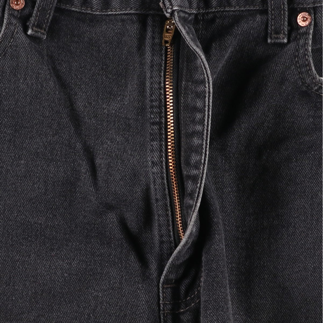 2000'S Levi's 505 Regular Fit Straight Leg Black Denim Tapered Denim Pants, Made in Canada, Men's Size 36 cotton black type Vintage Second Hand