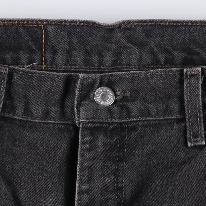 2000'S Levi's 505 Regular Fit Straight Leg Black Denim Tapered Denim Pants, Made in Canada, Men's Size 36 cotton black type Vintage Second Hand