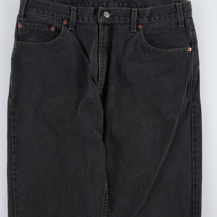 2000'S Levi's 505 Regular Fit Straight Leg Black Denim Tapered Denim Pants, Made in Canada, Men's Size 36 cotton black type Vintage Second Hand