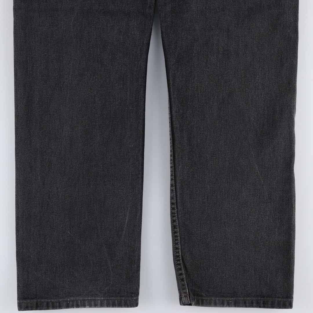 2000'S Levi's 505 Regular Fit Straight Leg Black Denim Tapered Denim Pants, Made in Canada, Men's Size 36 cotton black type Vintage Second Hand