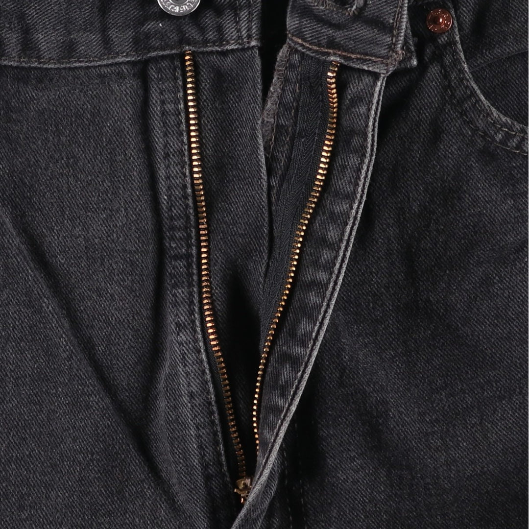 2000'S Levi's 505 Regular Fit Straight Leg Black Denim Tapered Denim Pants, Made in Canada, Men's Size 36 cotton black type Vintage Second Hand