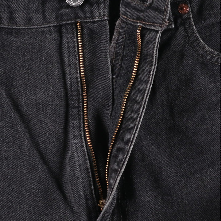 2000'S Levi's 505 Regular Fit Straight Leg Black Denim Tapered Denim Pants, Made in Canada, Men's Size 36 cotton black type Vintage Second Hand