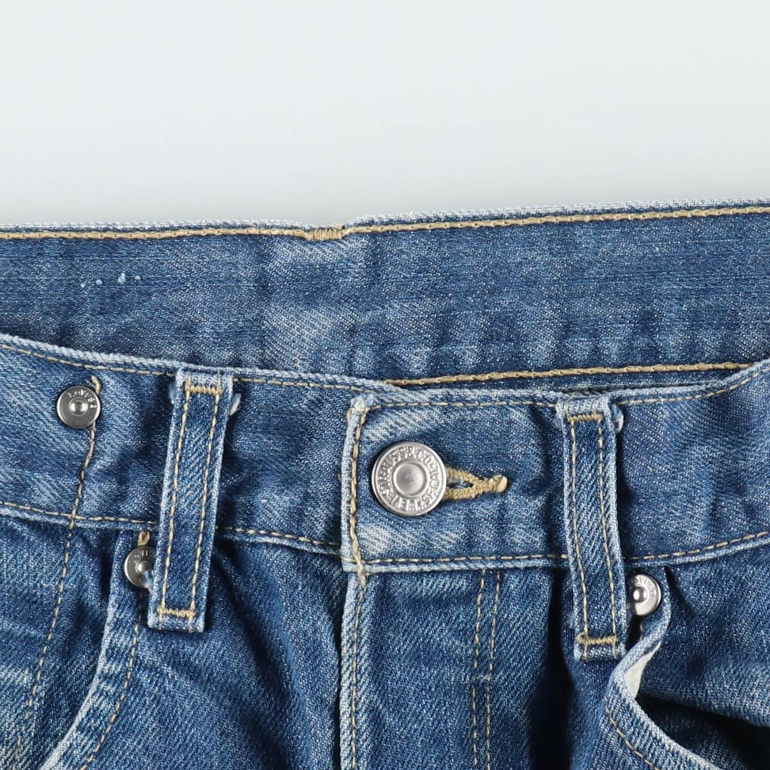 2000'S Levi's Engineered Jeans, 3D cut, straight denim pants, men's size W30 (approx.) cotton blue type Vintage Second Hand