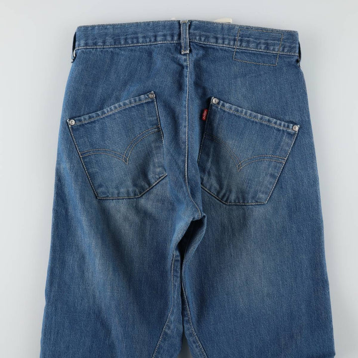 2000'S Levi's Engineered Jeans, 3D cut, straight denim pants, men's size W30 (approx.) cotton blue type Vintage Second Hand