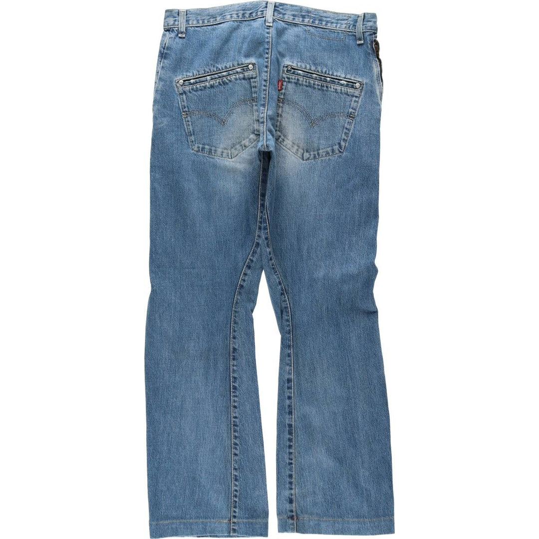 2000'S Levi's Engineered Jeans, 3D cut, flared denim pants, men's size W33 (approx.) cotton blue type Vintage Second Hand