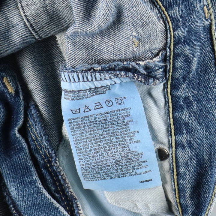 2000'S Levi's Engineered Jeans, 3D cut, flared denim pants, men's size W33 (approx.) cotton blue type Vintage Second Hand
