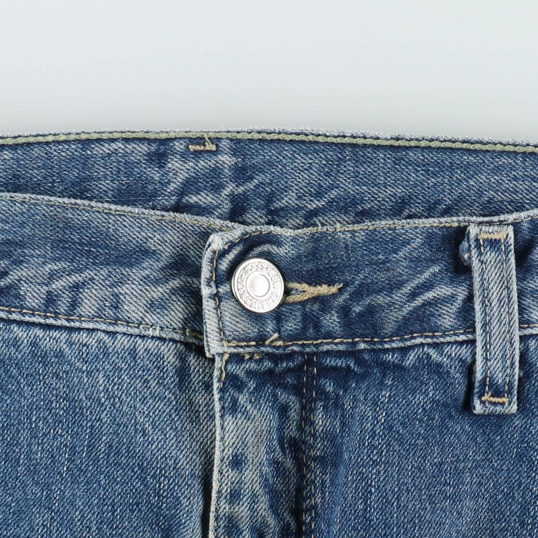 2000'S Levi's Engineered Jeans, 3D cut, flared denim pants, men's size W33 (approx.) cotton blue type Vintage Second Hand