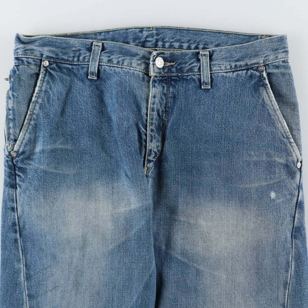 2000'S Levi's Engineered Jeans, 3D cut, flared denim pants, men's size W33 (approx.) cotton blue type Vintage Second Hand