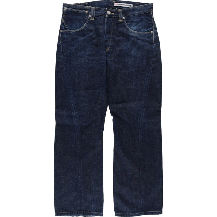 2000'S Levi's Engineered Jeans Euro Model, 3D Cut Straight Denim Pants, Men's W34 (approx.) cotton navy blue type Vintage Second Hand
