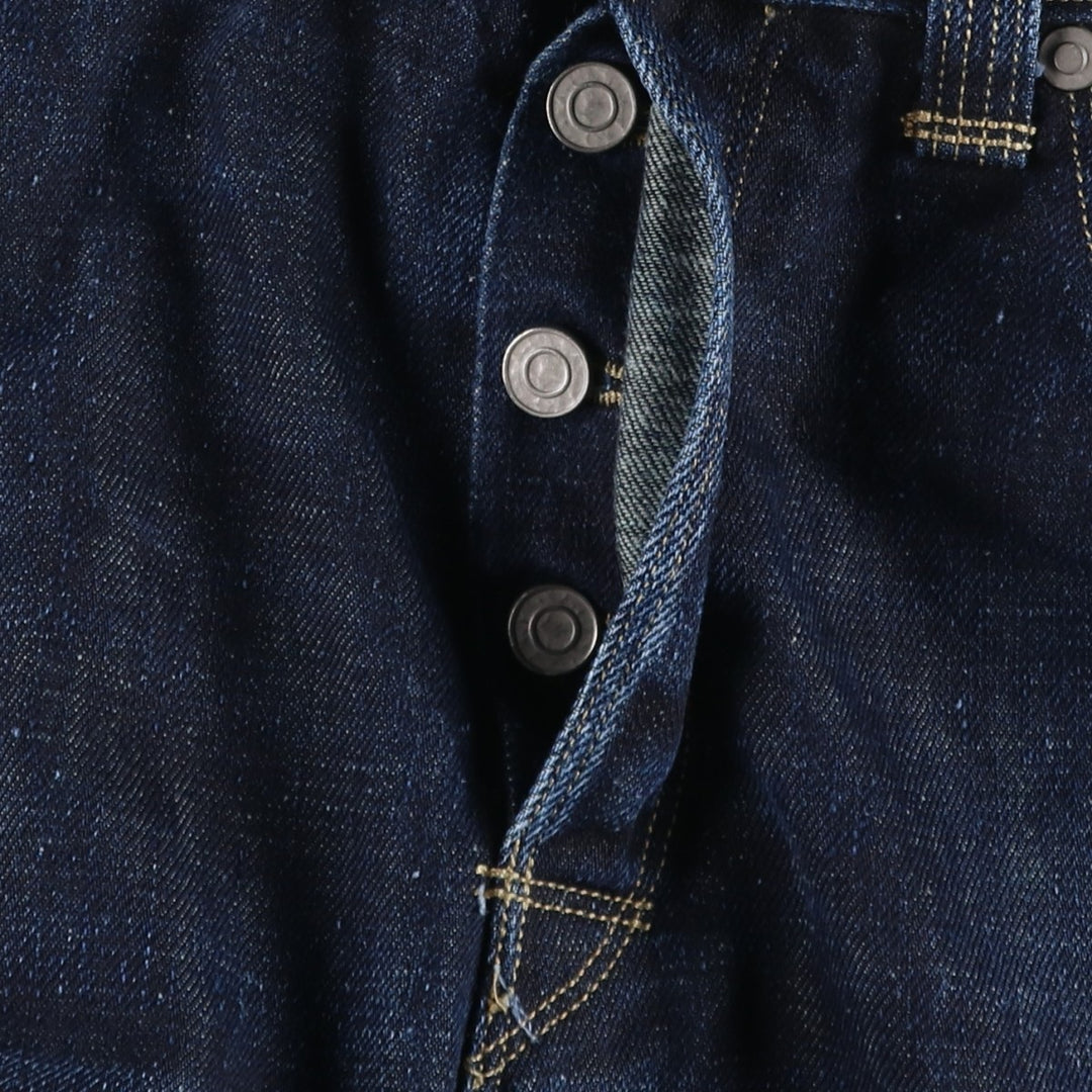 2000'S Levi's Engineered Jeans Euro Model, 3D Cut Straight Denim Pants, Men's W34 (approx.) cotton navy blue type Vintage Second Hand