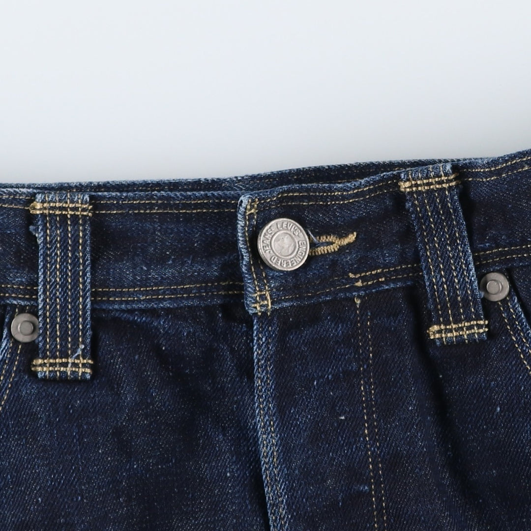 2000'S Levi's Engineered Jeans Euro Model, 3D Cut Straight Denim Pants, Men's W34 (approx.) cotton navy blue type Vintage Second Hand