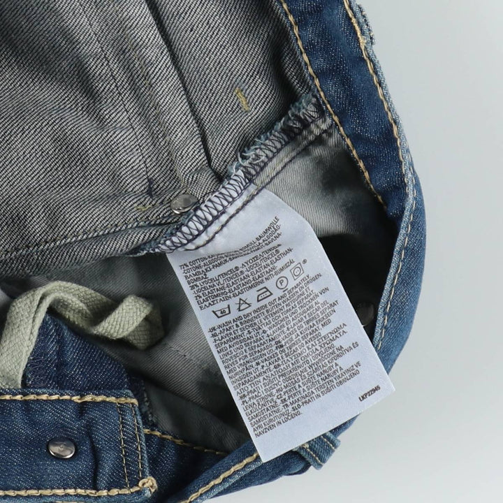 2000'S Levi's Engineered Jeans Euro Model, 3D Cut, Flared Denim Pants, Men's W31 (approx.) cotton blue type Vintage Second Hand