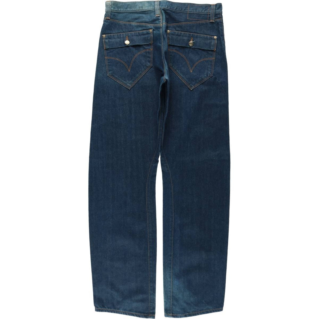 2000'S Levi's Engineered Jeans Euro Model, 3D Cut Straight Denim Pants, Men's W34 (approx.) cotton blue type Vintage Second Hand