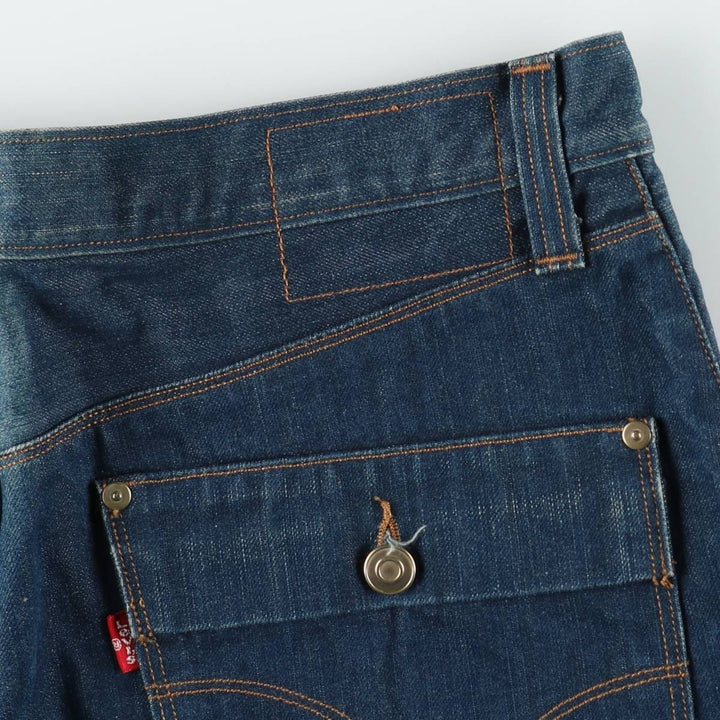2000'S Levi's Engineered Jeans Euro Model, 3D Cut Straight Denim Pants, Men's W34 (approx.) cotton blue type Vintage Second Hand