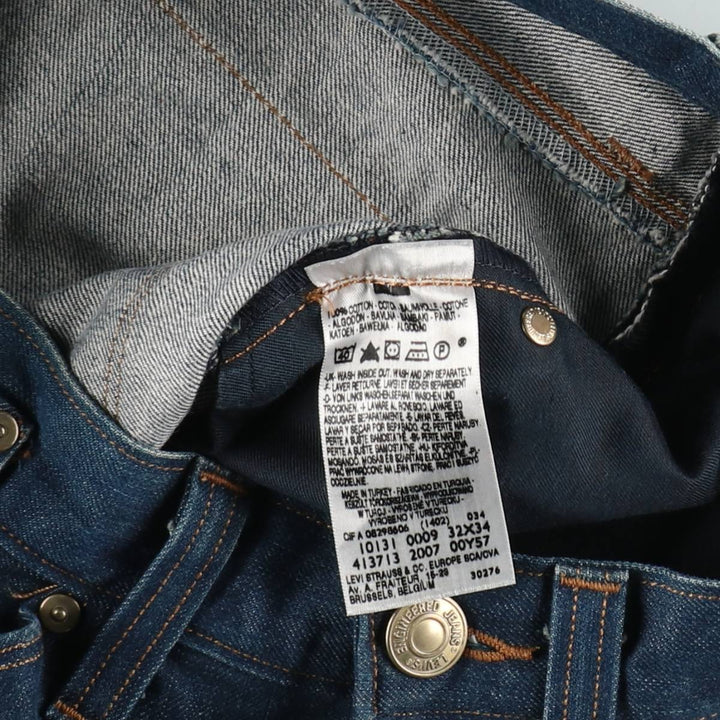 2000'S Levi's Engineered Jeans Euro Model, 3D Cut Straight Denim Pants, Men's W34 (approx.) cotton blue type Vintage Second Hand