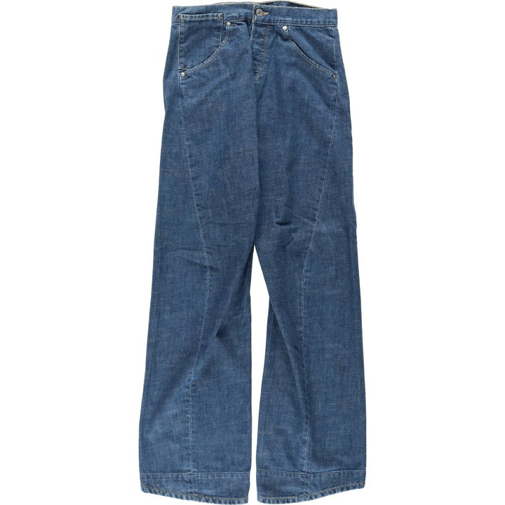 2000'S Levi's Engineered Jeans Euro Model, 3D Cut Straight Denim Pants, Men's W29 (approx.) cotton blue type Vintage Second Hand