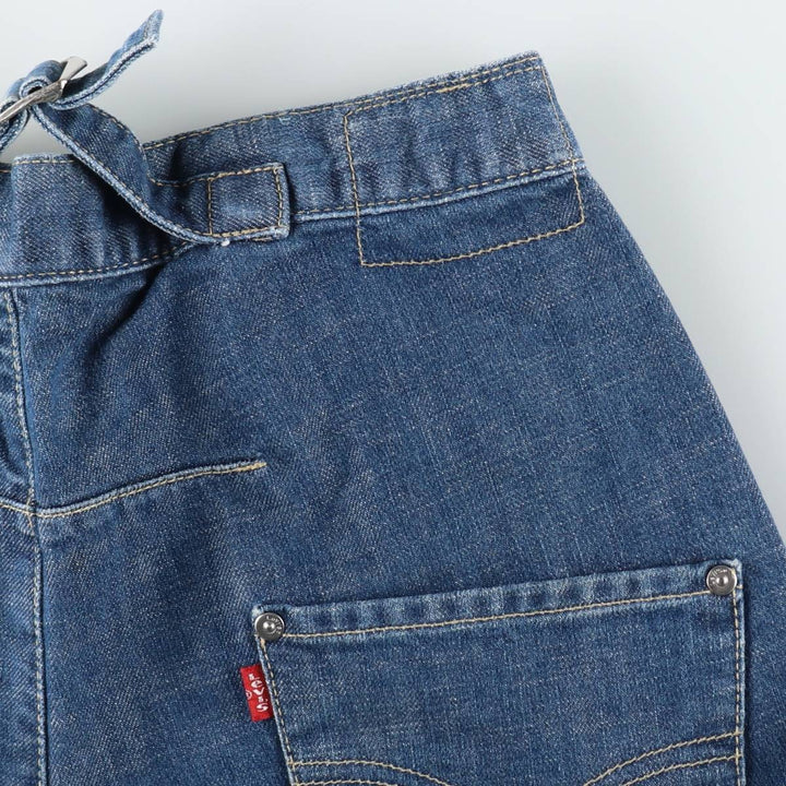 2000'S Levi's Engineered Jeans Euro Model, 3D Cut Straight Denim Pants, Men's W29 (approx.) cotton blue type Vintage Second Hand