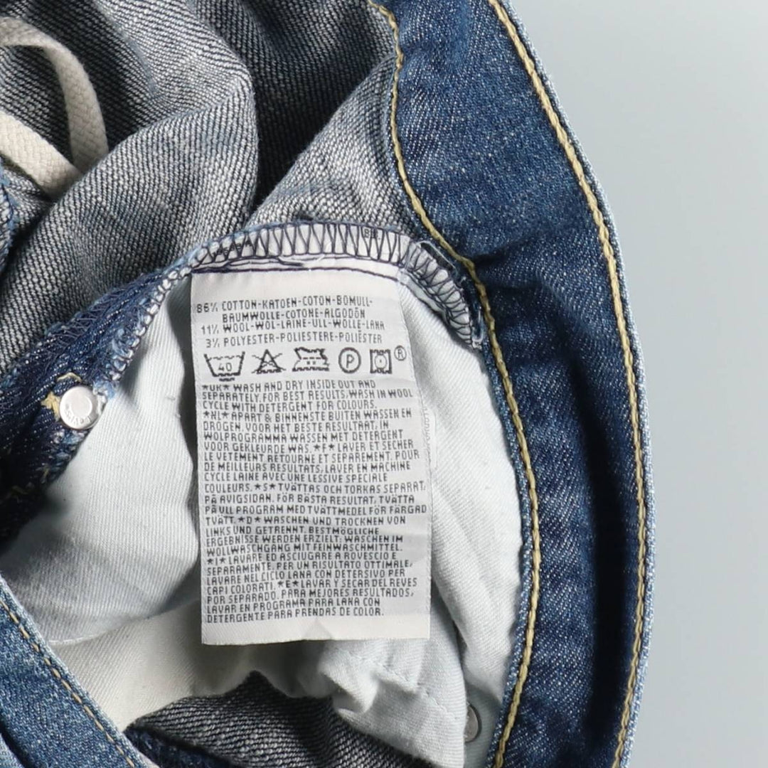 2000'S Levi's Engineered Jeans Euro Model, 3D Cut Straight Denim Pants, Men's W29 (approx.) cotton blue type Vintage Second Hand