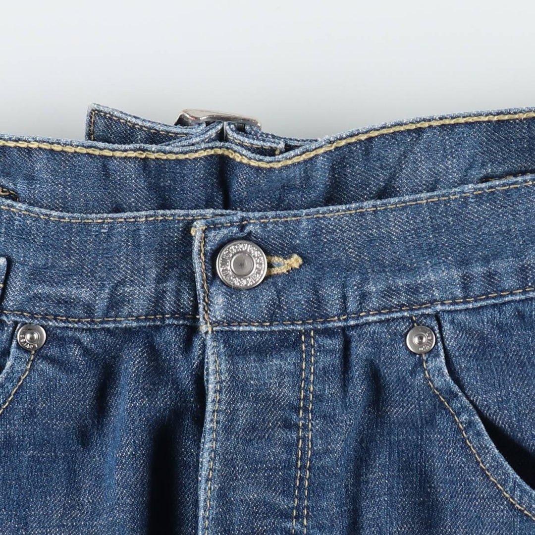 2000'S Levi's Engineered Jeans Euro Model, 3D Cut Straight Denim Pants, Men's W29 (approx.) cotton blue type Vintage Second Hand
