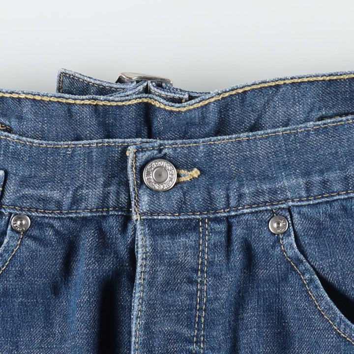 2000'S Levi's Engineered Jeans Euro Model, 3D Cut Straight Denim Pants, Men's W29 (approx.) cotton blue type Vintage Second Hand