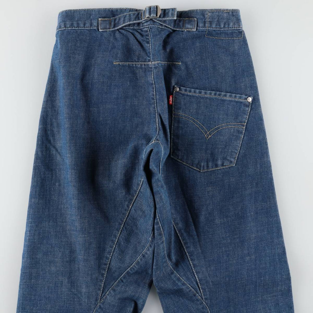 2000'S Levi's Engineered Jeans Euro Model, 3D Cut Straight Denim Pants, Men's W29 (approx.) cotton blue type Vintage Second Hand
