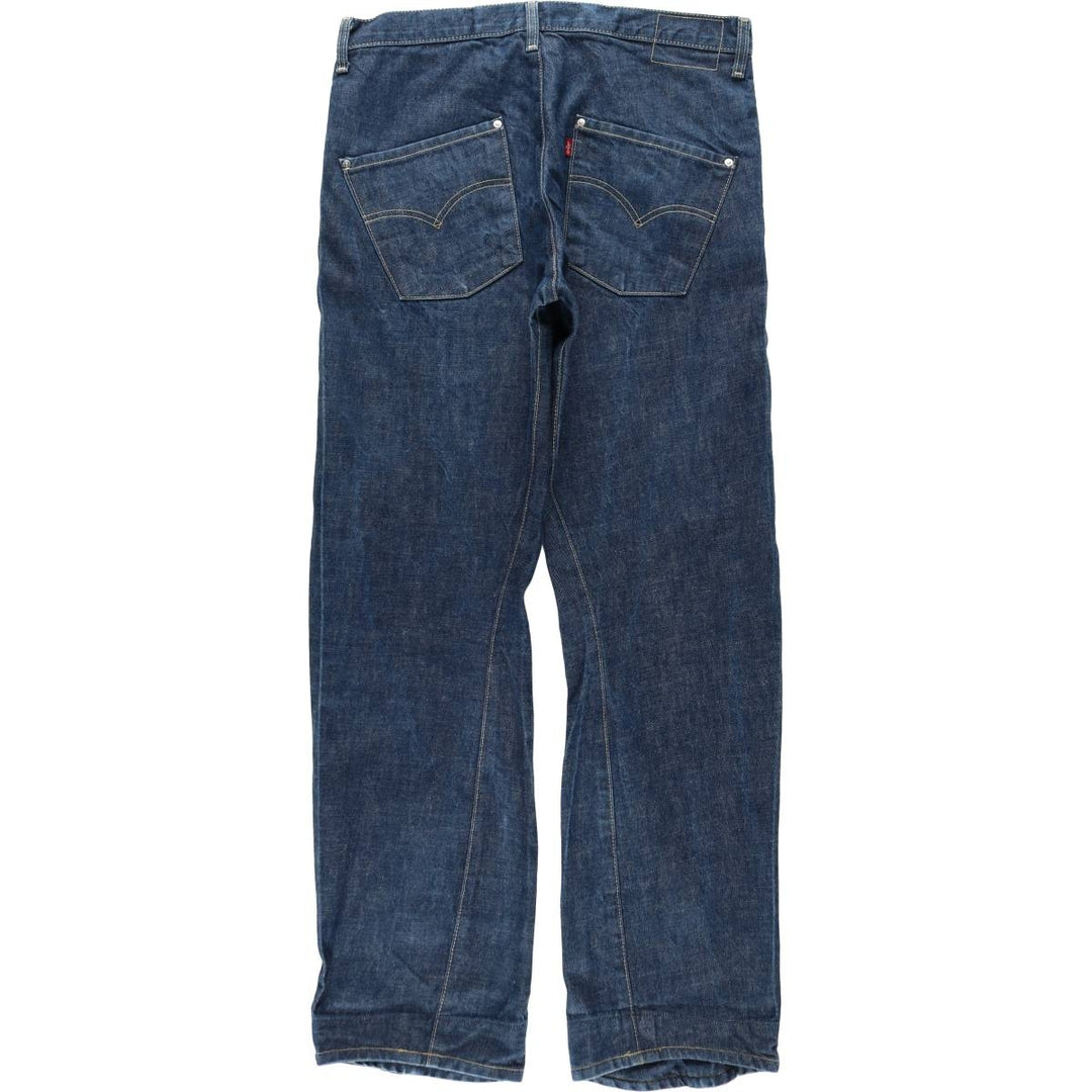2000'S Levi's Engineered Jeans, 3D cut straight denim pants, men's size W36 (approx.) cotton blue type Vintage Second Hand