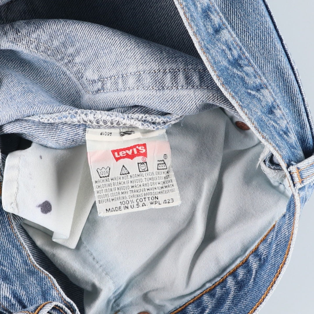 1990'S Levi's 501-0000 Straight Denim Pants, Made in USA, Men's Size W36 (approx.), Vintage cotton blue type Vintage Second Hand