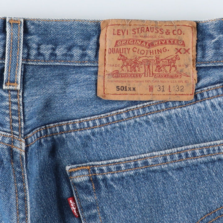 90'S Levi's 501-0000 Straight Denim Pants Made in USA Men's W30 Vintage cotton blue type Vintage Second Hand