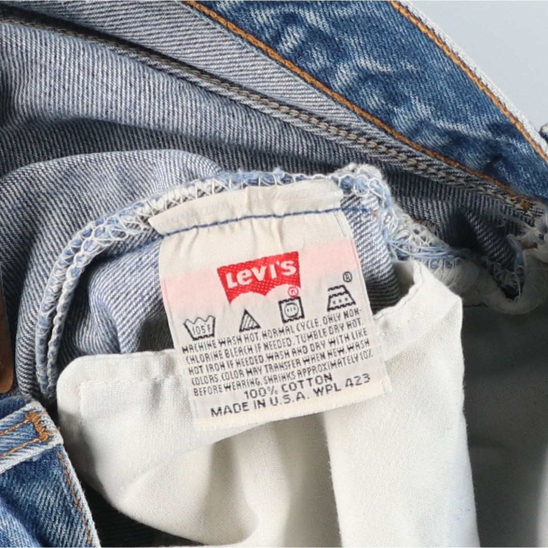 90'S Levi's 501-0000 Straight Denim Pants Made in USA Men's W30 Vintage cotton blue type Vintage Second Hand
