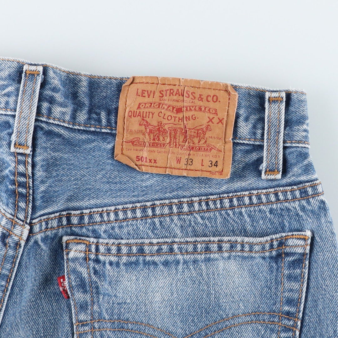90'S Levi's 501-0000 Straight Denim Pants Made in USA Men's W30 Vintage cotton blue type Vintage Second Hand