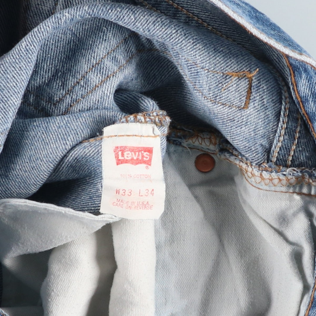 90'S Levi's 501-0000 Straight Denim Pants Made in USA Men's W30 Vintage cotton blue type Vintage Second Hand